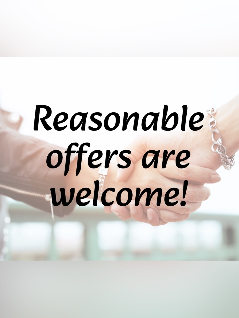 Reasonable offers are welcome 🤗